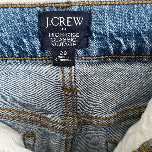 J Crew Men’s Women’s High Rise Classic Vintage Straight Leg Jeans Sz 28 EUC - Picture 3 of 4